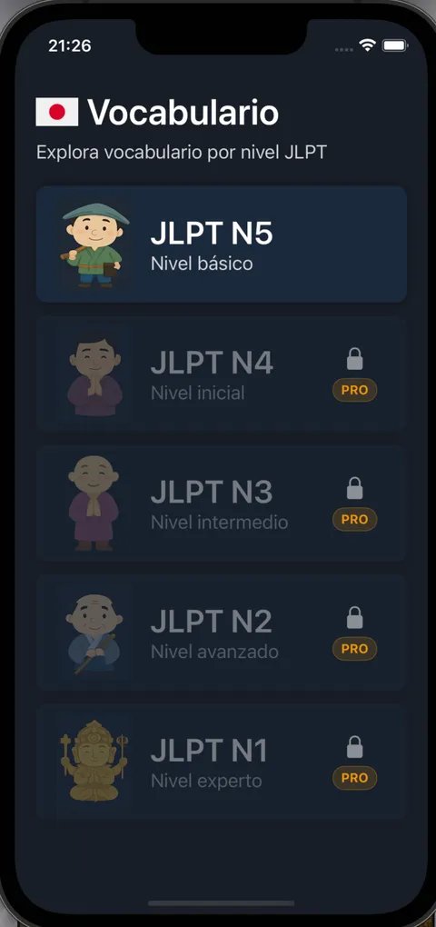 Vocabulario JLPT