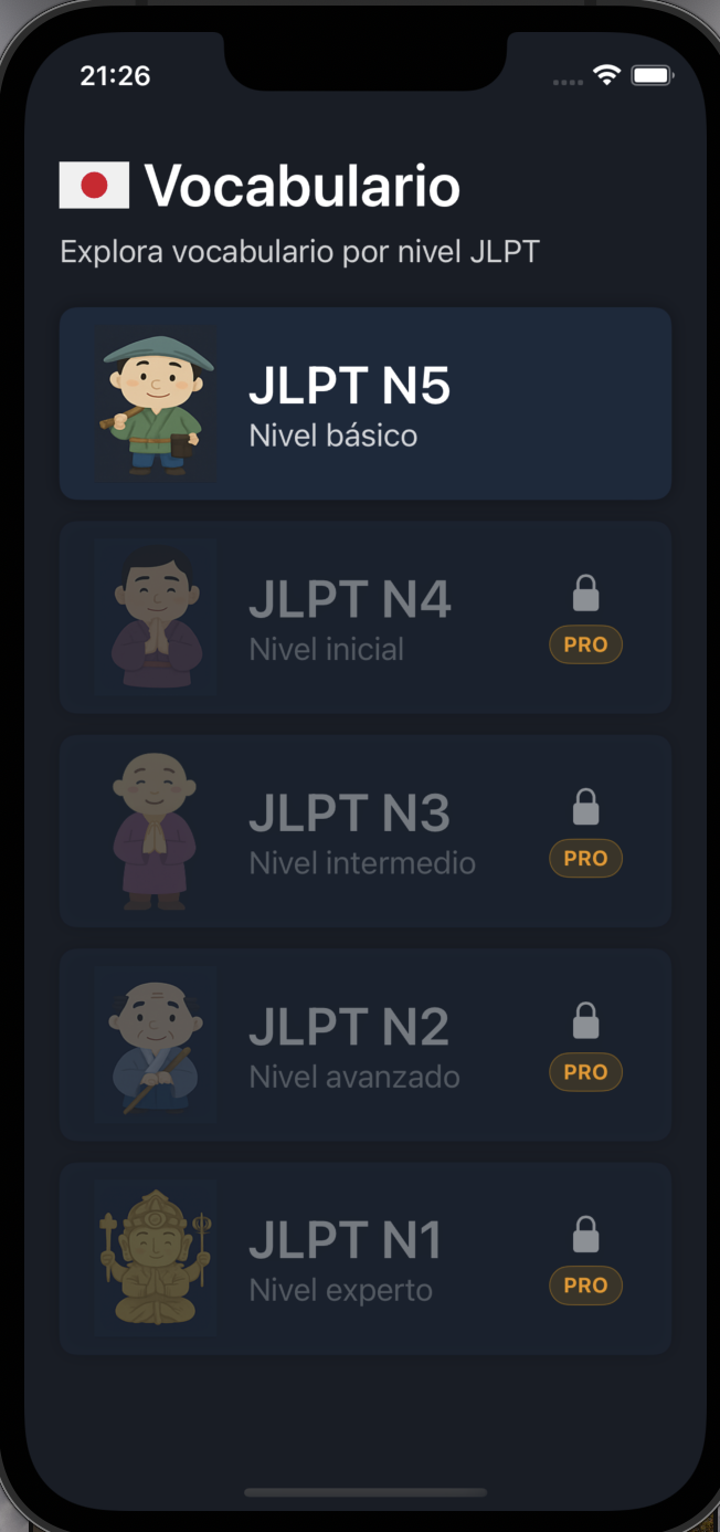 Vocabulario JLPT